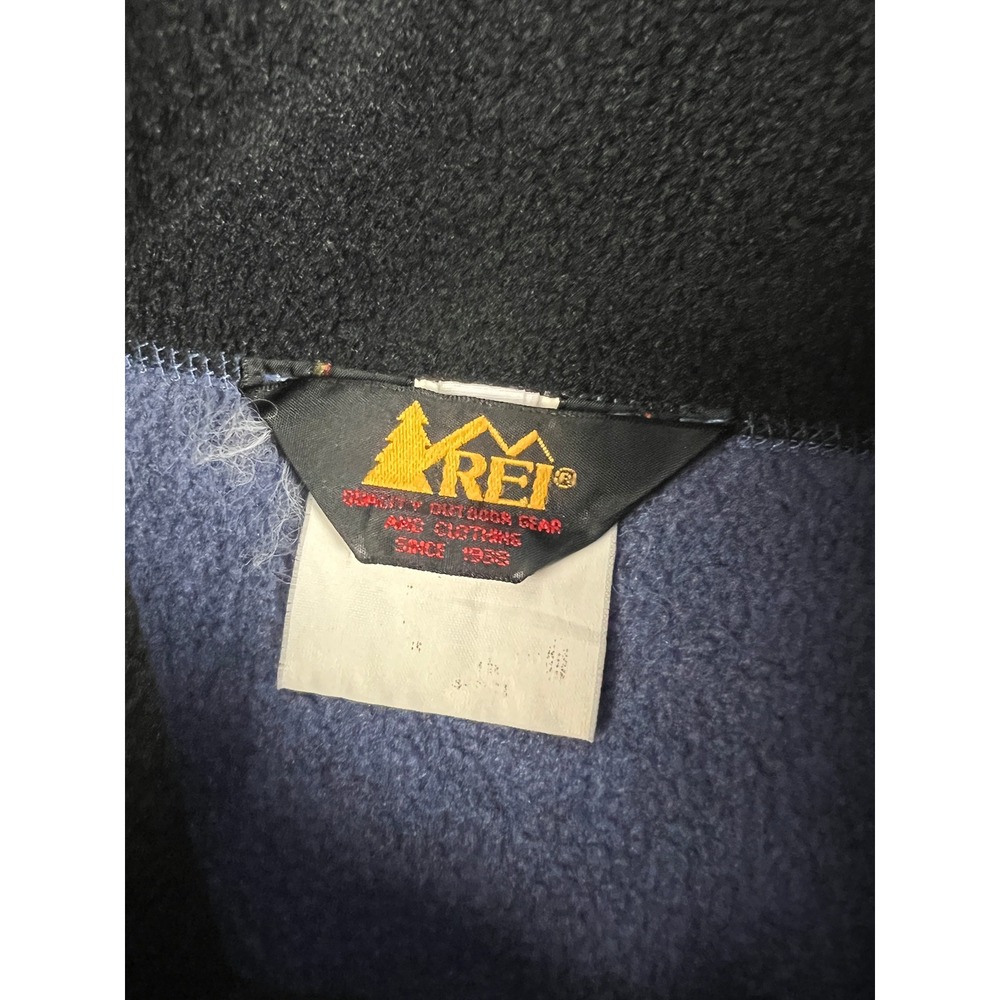 REI Fleece Vest Mens XL Blue Polartec Deep Pile Sherpa Full Zip Gorpcore Outdoor - Picture 5 of 9